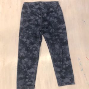 Blue athleta girl crop legging